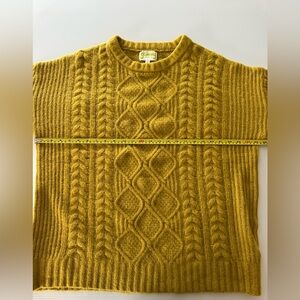 Golden Cable Sweater | fall sweater | Mustard